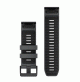 QuickFit 26 mm Watch Bands - Slate grey/Black silicone - 010-13393-11 - Garmin